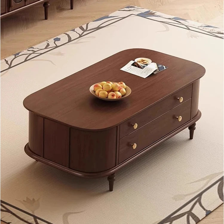 Mid-Century Modern TV Cabinet with Tempered Glass Doors - Stylish Storage Solution for Living Room fvp-4591