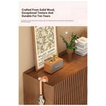 Elegant Solid Wood Shoe Cabinet with Vertical Door - Stylish Storage with Ventilation for Freshness fvp-4593