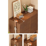Elegant Solid Wood Shoe Cabinet with Vertical Door - Stylish Storage with Ventilation for Freshness fvp-4593