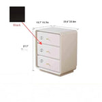 Stylish Black Glass-Cabinet with Three Spacious Drawers – Ultimate Storage Solution! fvp-4596