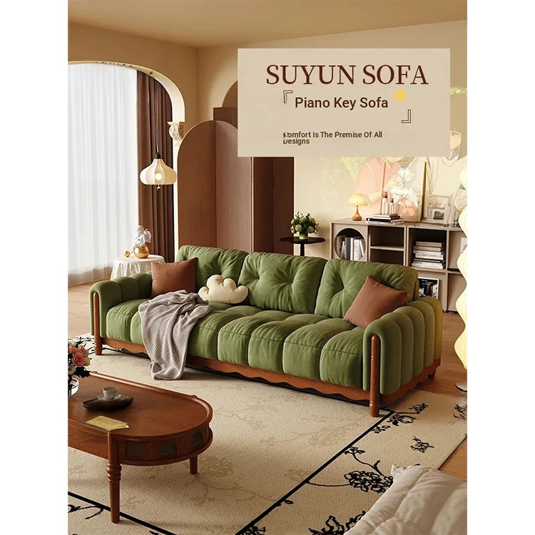 Comfortable Eighth Generation Design Sofa with Ash Wood Frame – No-Wash Convenience & Modern Style fvp-4598