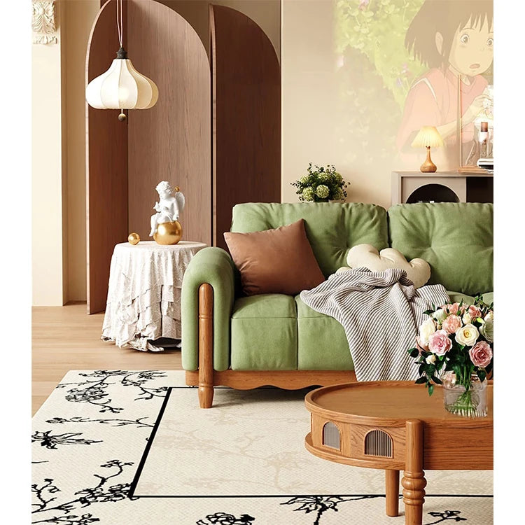 Comfortable Eighth Generation Design Sofa with Ash Wood Frame – No-Wash Convenience & Modern Style fvp-4598