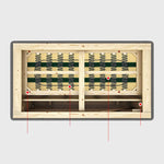 Modern Gray Faux Leather Sofa with Pine Wood Frame fwlp-933