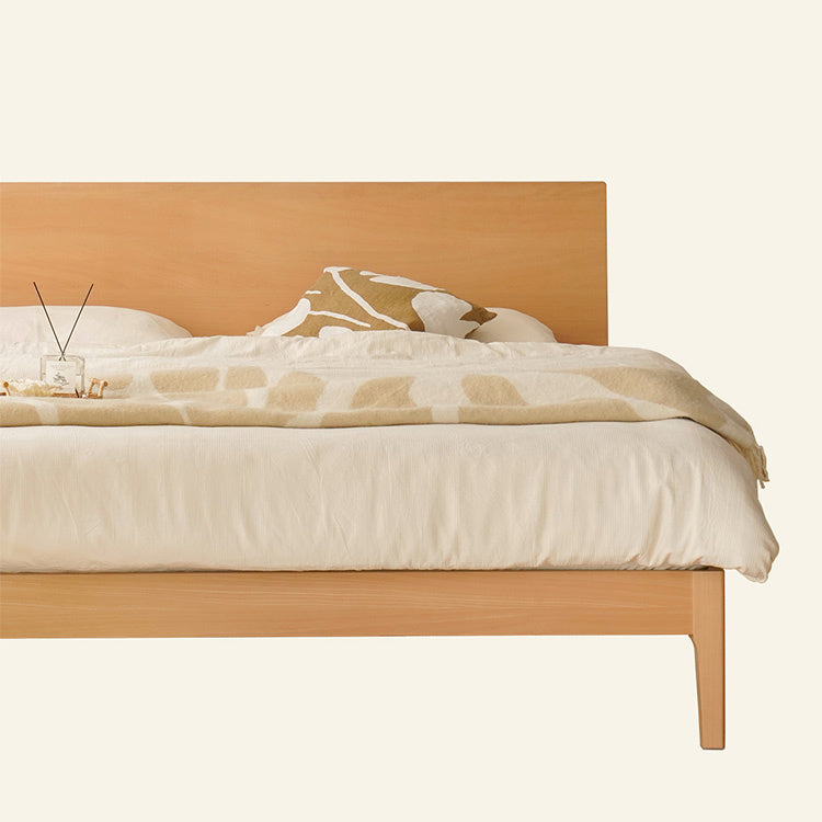 Stylish Beech Wood Bed Frame with Metal Accents – Perfect for a Modern Bedroom! fxgmz-581