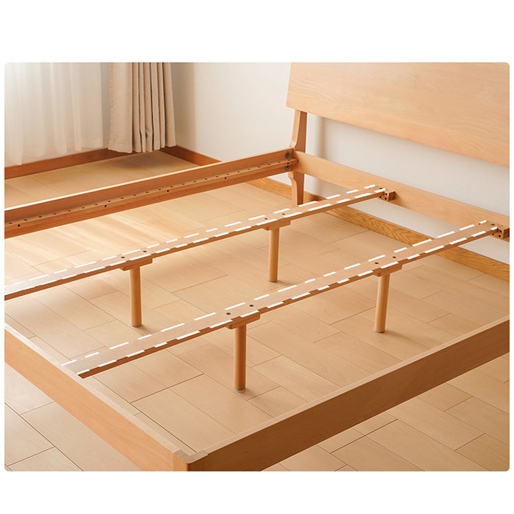 Stylish Beech Wood Bed Frame with Metal Accents – Perfect for a Modern Bedroom! fxgmz-581