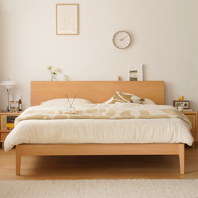 Stylish Beech Wood Bed Frame with Metal Accents – Perfect for a Modern Bedroom! fxgmz-581