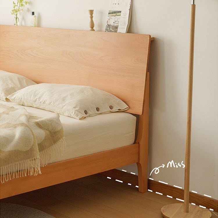 Stylish Beech Wood Bed Frame with Metal Accents – Perfect for a Modern Bedroom! fxgmz-581