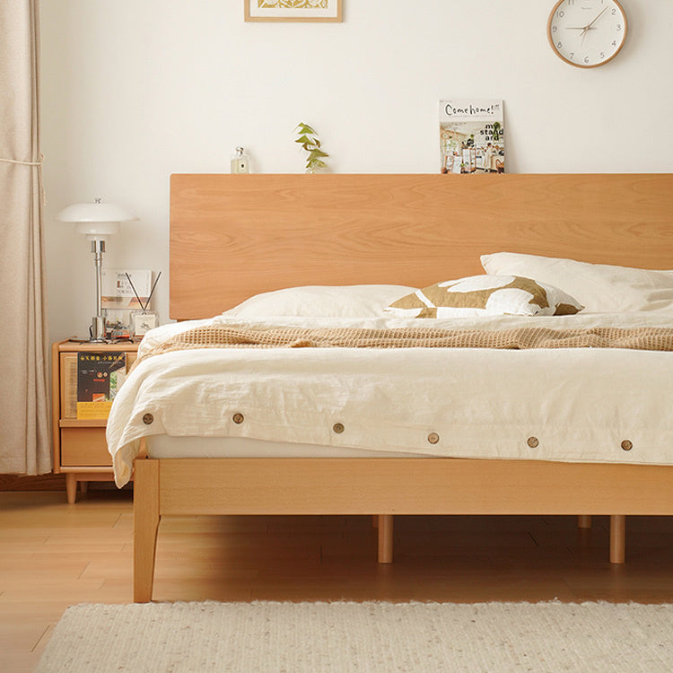 Stylish Beech Wood Bed Frame with Metal Accents – Perfect for a Modern Bedroom! fxgmz-581