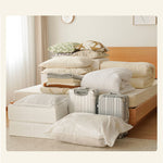 Elegant Beech Wood Bed Frame - Natural Finish with Sturdy Metal Accents fxgmz-582