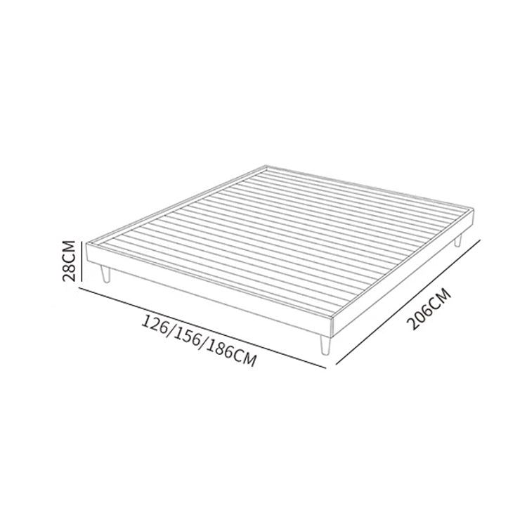 Stunning Beech Wood Metal Platform Bed - Natural Warm Tones for Stylish Bedrooms fxgmz-585