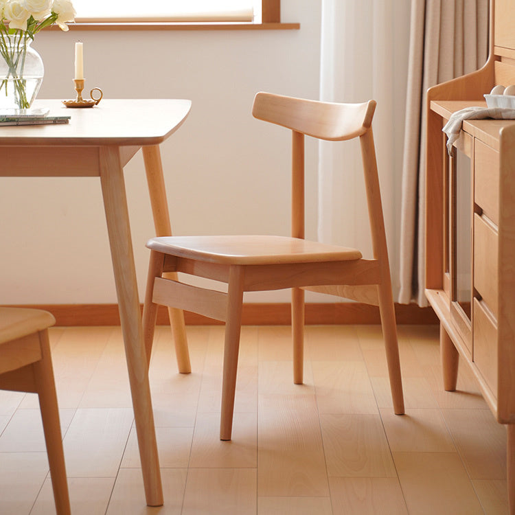 Beech Wood Chair in Natural Finish - Elegant and Timeless Design fxgmz-593