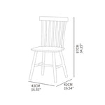 Elegant Chair in Natural Beech Wood Finish fxgmz-594