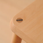 Sleek Beech Wood Chair in Natural Wood Finish – Modern and Durable Seating fxgmz-595