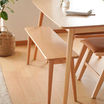 Elegant Beech Wood Natural Color Stool - Perfect for Home and Office Decor fxgmz-596