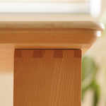 Stylish Multi-Layer Wood Dining Table with Elegant Natural Sintered Stone Top fxgmz-599