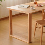 Stunning Natural Beech Wood Table - Elegant and Durable Furniture Piece fxgmz-600