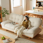 Luxurious Off White Sofa with Beech Wood Frame and Goose Down Silicon Fill in Techno Fabric fxgmz-603