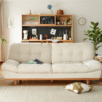 Luxurious Off White Sofa with Beech Wood Frame and Goose Down Silicon Fill in Techno Fabric fxgmz-603