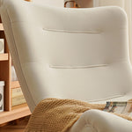 Handcrafted Green and White Oak Wood Chair for Elegant Living Spaces fxgmz-606