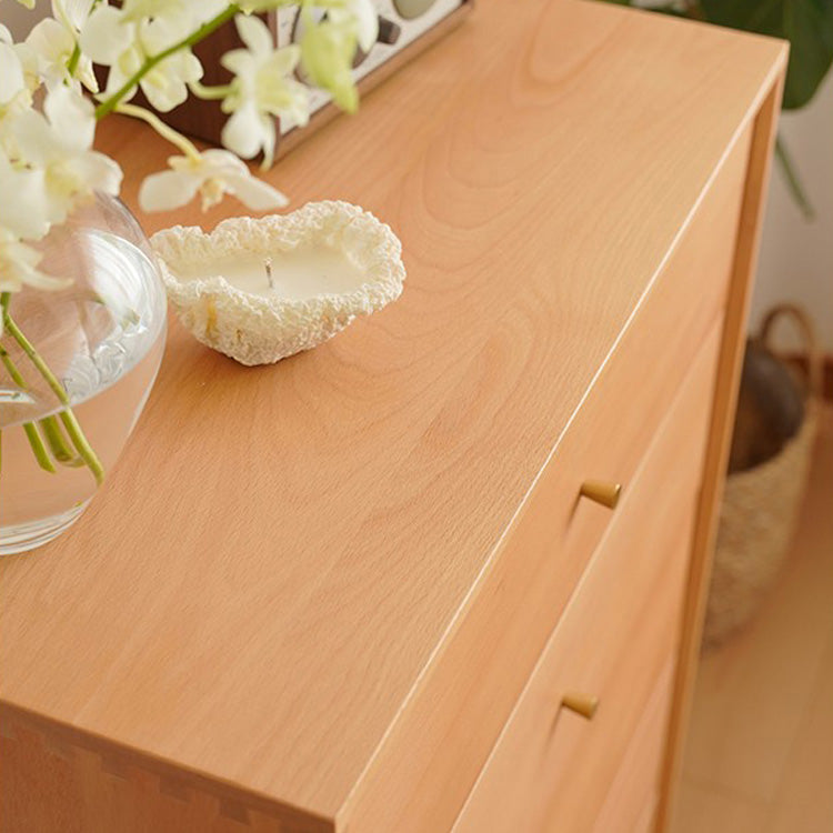 Stylish Beech Wood Multi-Layer Board Cabinet - Natural Wood Finish fxgmz-610