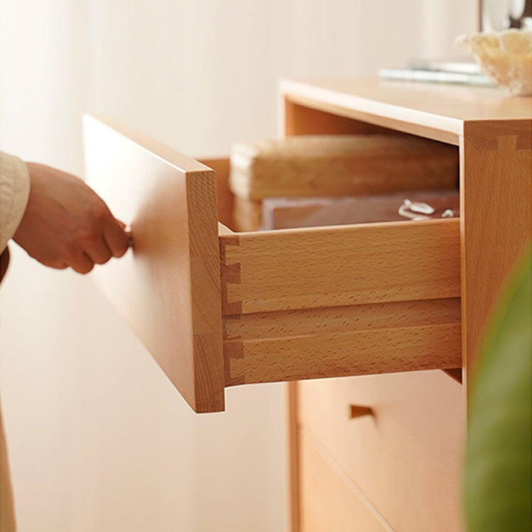 Stylish Beech Wood Multi-Layer Board Cabinet - Natural Wood Finish fxgmz-610