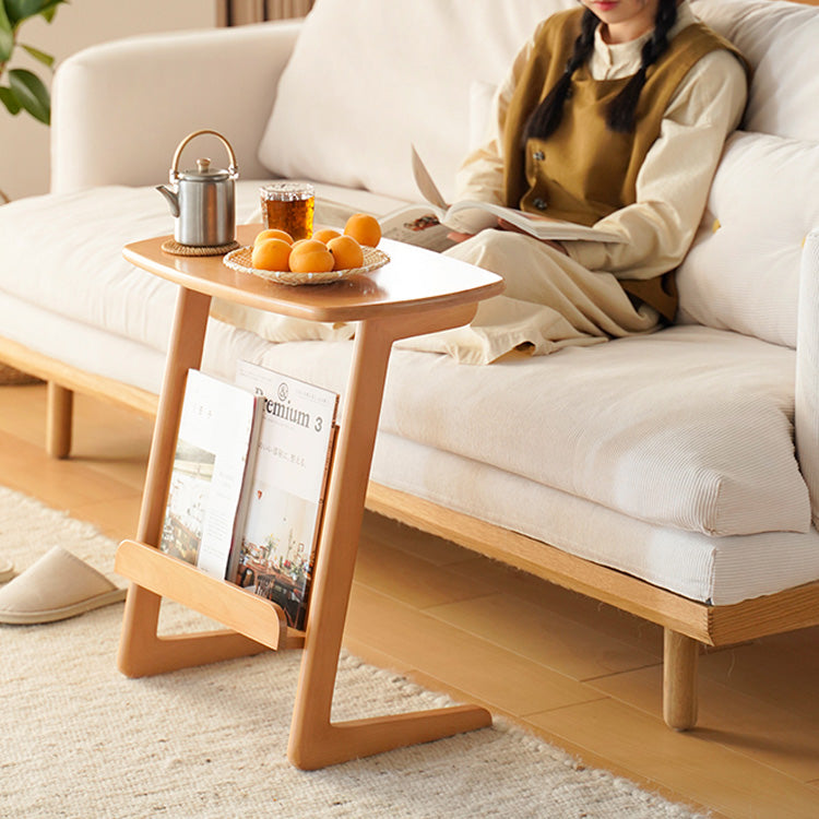 Elegant Natural Beech Wood Tea Table – Stunning Home Decor Piece fxgmz-620