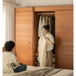 Elegant Natural Cherry and Beech Wood Cabinet – Exquisite Wooden Home Furniture fxgmz-621