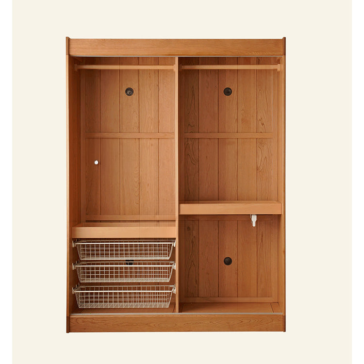 Elegant Natural Cherry and Beech Wood Cabinet – Exquisite Wooden Home Furniture fxgmz-621