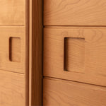 Elegant Natural Cherry and Beech Wood Cabinet – Exquisite Wooden Home Furniture fxgmz-621