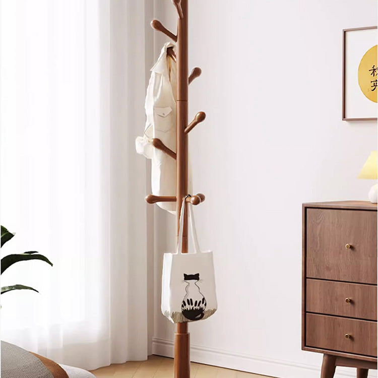 Stylish Multi-Color Wooden Coat Hangers - Brown, Green, Gray, Blue & Natural Beech fxjc-512