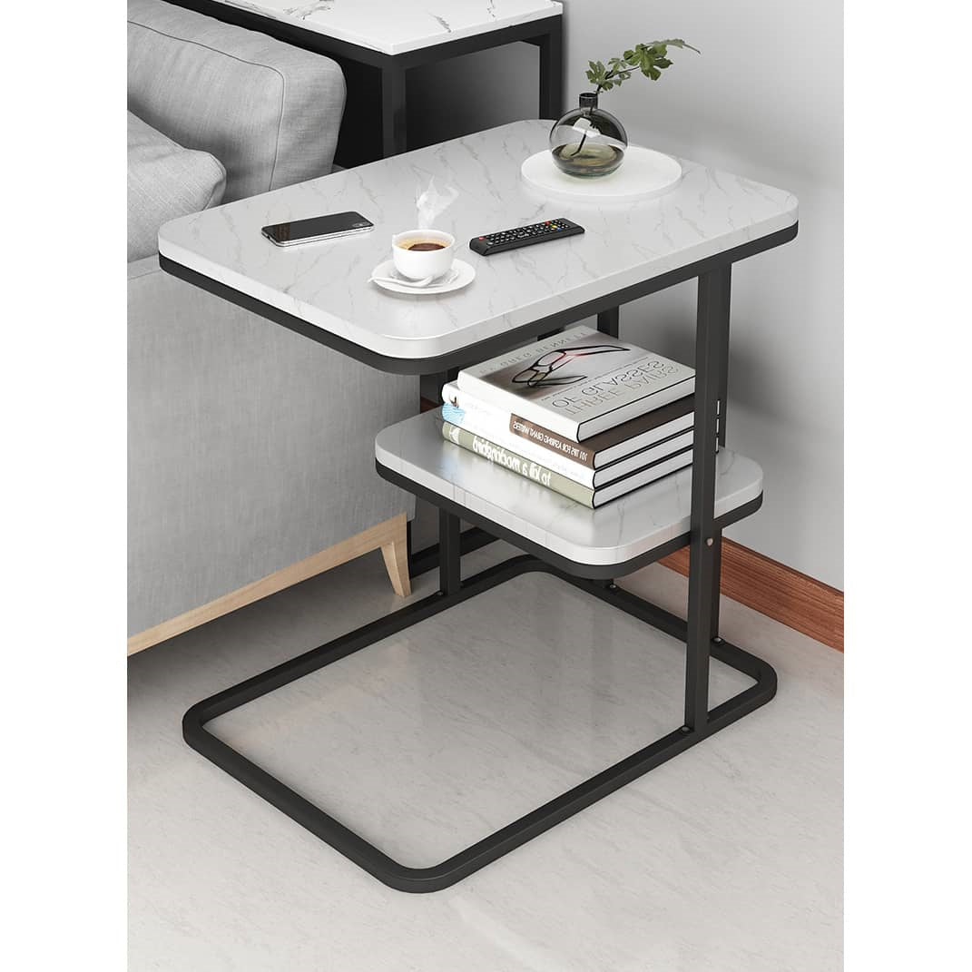 Stylish Modern Tea Table in Black, White, and Gray – Perfect for Any Living Room Decor fxjc-913