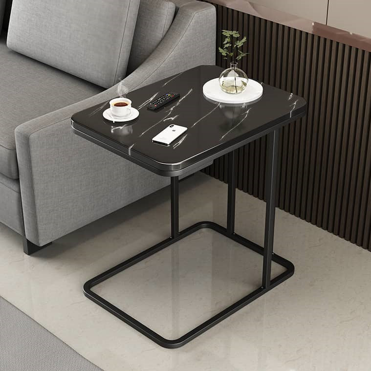 Stylish Modern Tea Table in Black, White, and Gray – Perfect for Any Living Room Decor fxjc-913