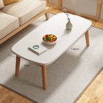 Natural White Solid Wood Tea Table - Elegant and Durable Design fxjc-914