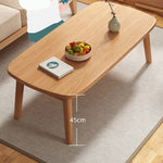 Natural White Solid Wood Tea Table - Elegant and Durable Design fxjc-914