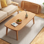 Natural White Solid Wood Tea Table - Elegant and Durable Design fxjc-914