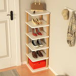 Sleek & Stylish Solid Wood Storage Rack - White, Natural, Black Finish Options fxjc-916