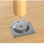 Elegant Solid Wood Tea Table – Modern White, Natural, & Black Design fxjc-919