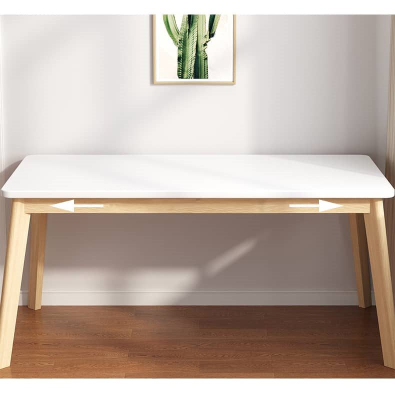 Solid Wood Table in Elegant White Finish - Perfect for Any Modern Home fxjc-920