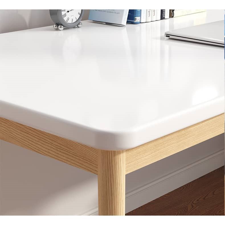 Solid Wood Table in Elegant White Finish - Perfect for Any Modern Home fxjc-920