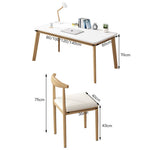 Solid Wood Table in Elegant White Finish - Perfect for Any Modern Home fxjc-920