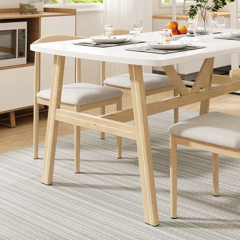 Elegant Natural White and Brown Table - Perfect for Any Modern Home Decor fxjc-921