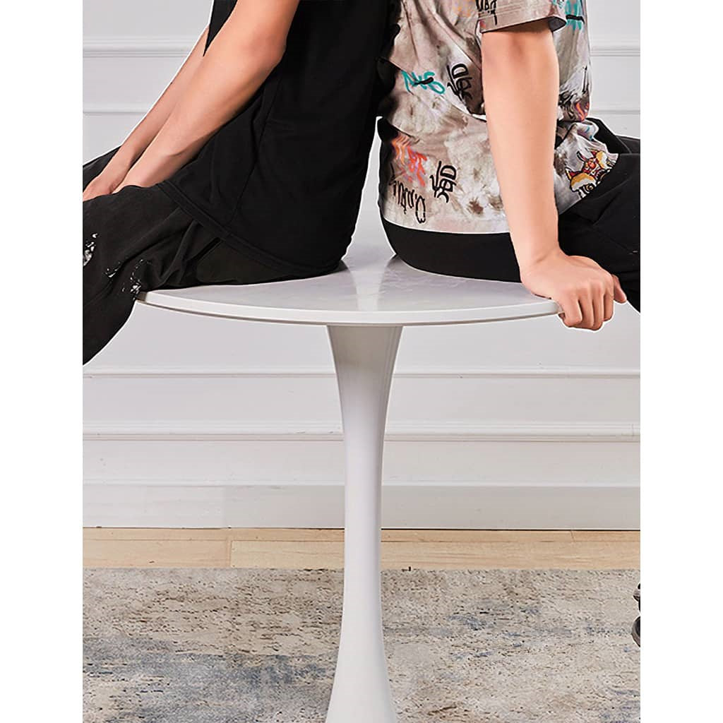 Sleek Modern Table in Elegant White and Black Finish fxjc-922