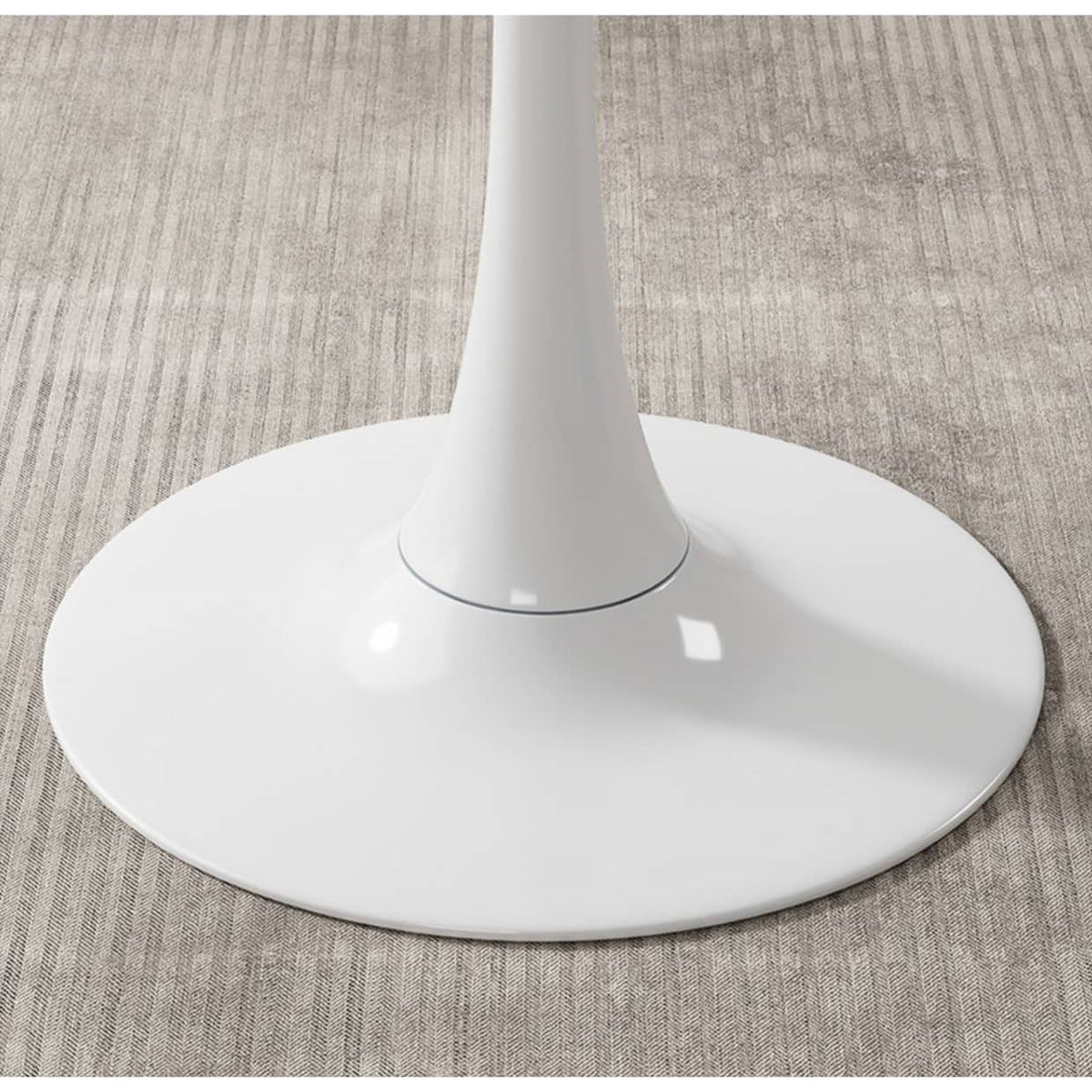 Sleek Modern Table in Elegant White and Black Finish fxjc-922