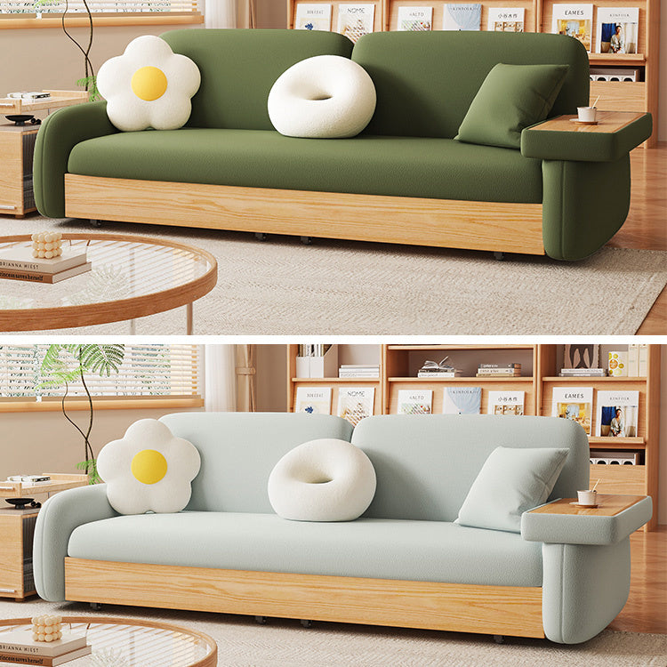 Stylish Sofa with Natural Beige and Brown Tones Featuring Oak Wood Frame & Coir Padding fxl-965