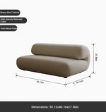 Stylish PineFoam Faux Lambswool Sofa for Modern Living Spaces – Cozy and Contemporary Design fxmj-3037