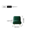 Modern Pine Techno Fabric Sofa - Stylish and Comfortable Living Room Furniture fxmj-3038