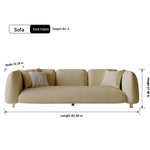 Modern Pine Techno Fabric Sofa - Stylish and Comfortable Living Room Furniture fxmj-3038