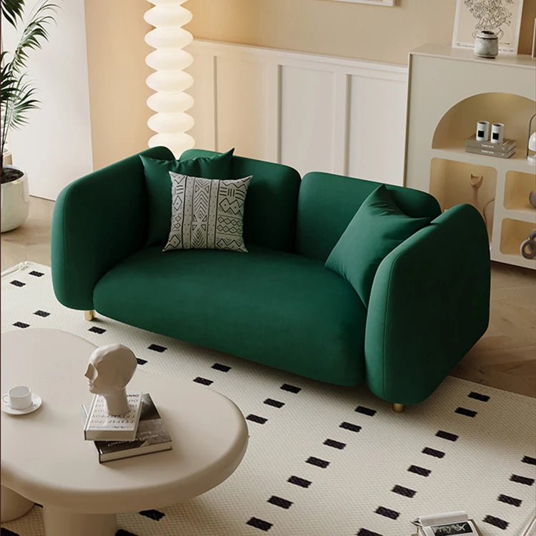 Modern Pine Techno Fabric Sofa - Stylish and Comfortable Living Room Furniture fxmj-3038