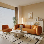 Modern Pine Techno Fabric Sofa - Stylish and Comfortable Living Room Furniture fxmj-3038