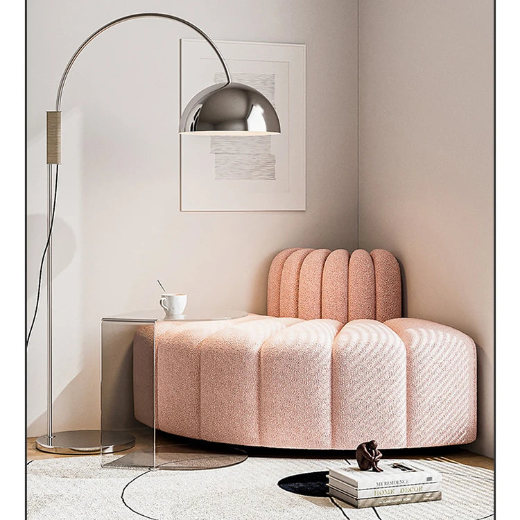 Stylish Pine Sofa with Modern Curved Design - Perfect for Any Living Space fxmj-3039